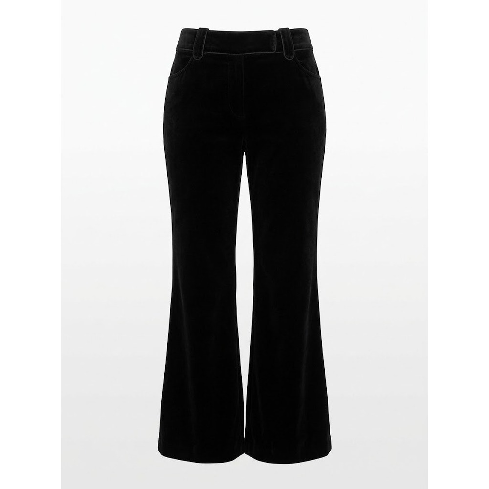 NEW Ann Taylor Margo Black Velvet Wide Leg Flare Pants Size 4 Special Event